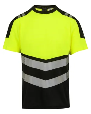 Regatta Mens Hi-Vis X-Pro T-Shirt Class 1 Cotton Crew Neck Tees Men