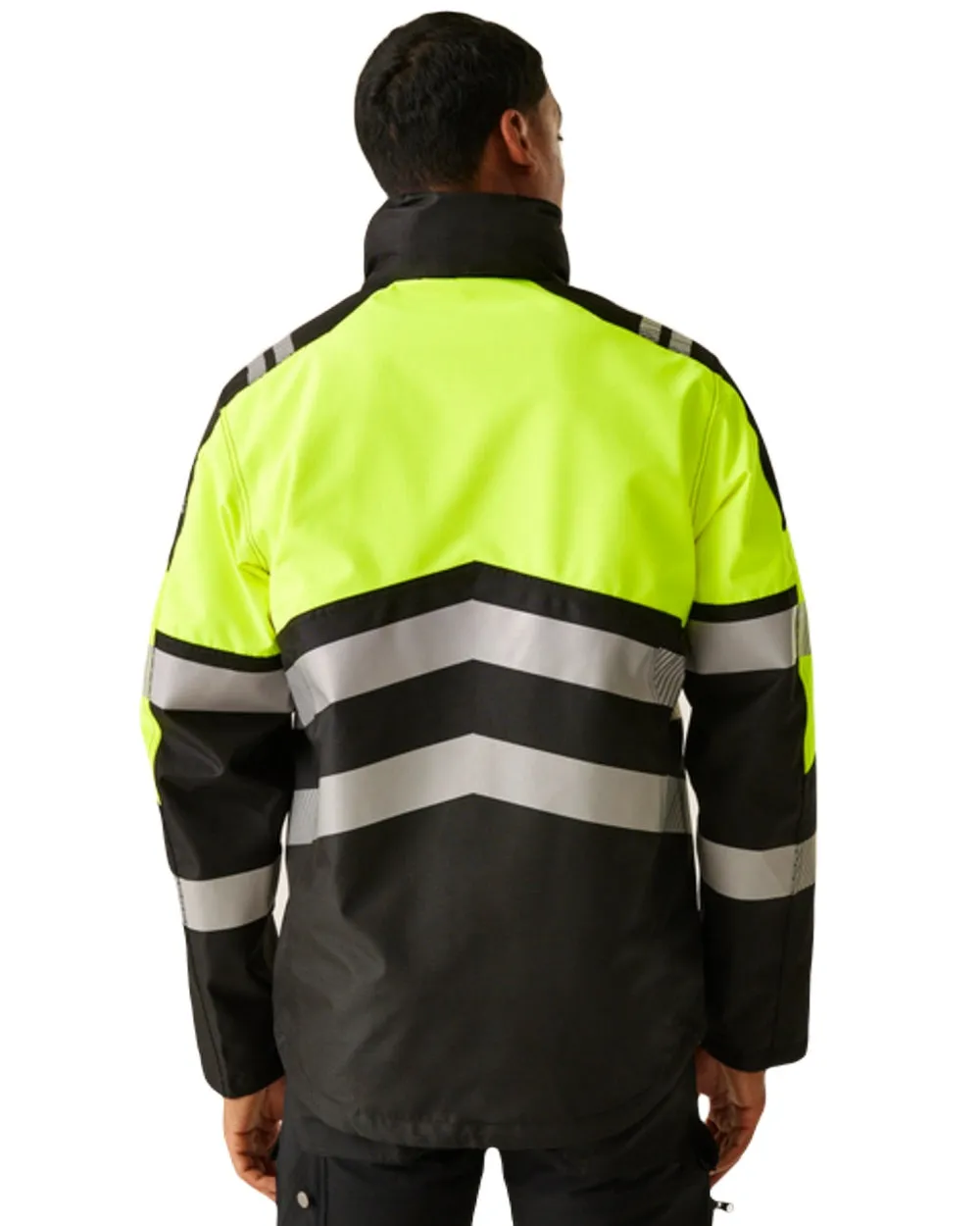 Regatta Mens Hi-Vis X-Pro Waterproof Shell Jacket Class 2 Dog Walking Waterproof Jackets