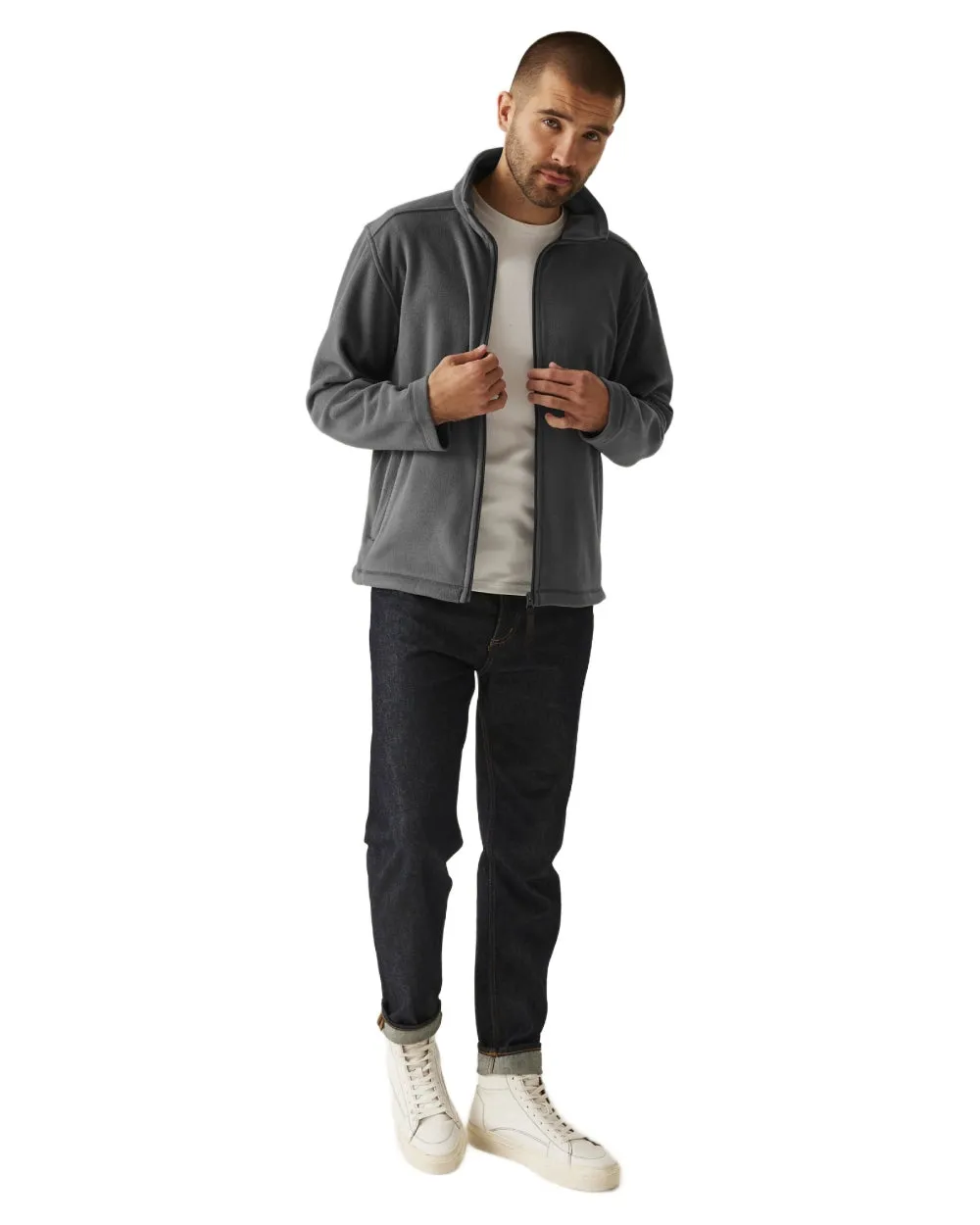 Regatta Mens Micro Lightweight Full Zip Fleece Men's Jackets and Coats