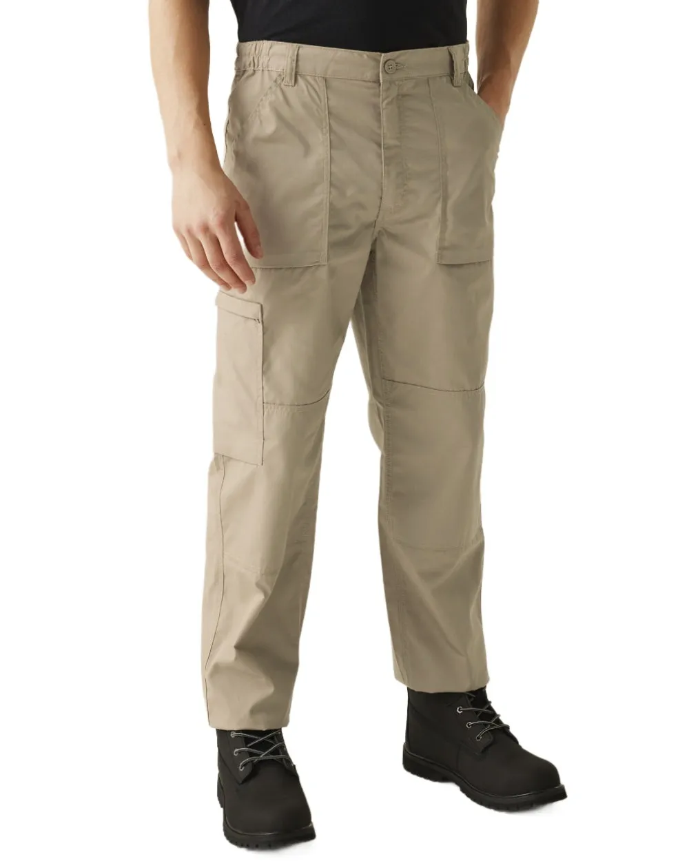 Regatta Mens Multi Pocket Action Trousers Long Leg Heavy Duty Work Pants