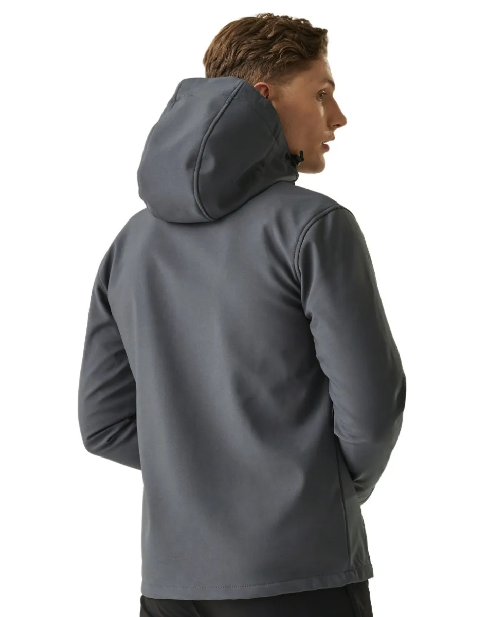 Regatta Mens Venturer 3 Layer Printable Hooded Softshell Jacket Men's Jackets and Coats