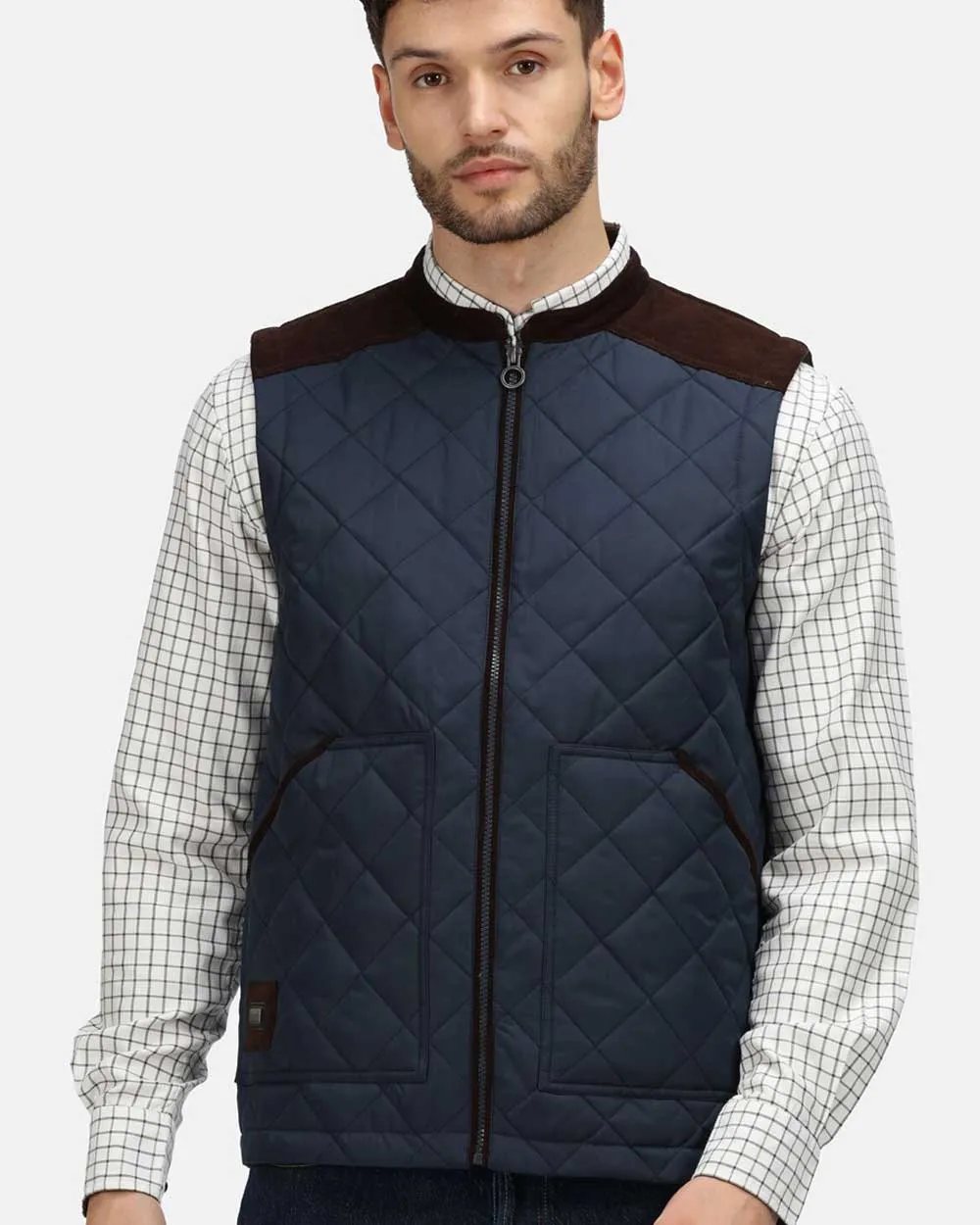 Regatta Moreton Quilted Gilet Tartan Plaid Shirts Men