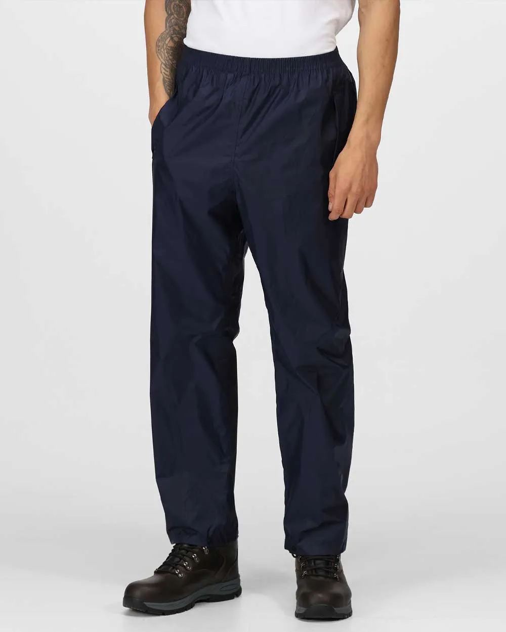 Regatta Pro Packaway Breathable Overtrousers Waterproof Overtrousers Men