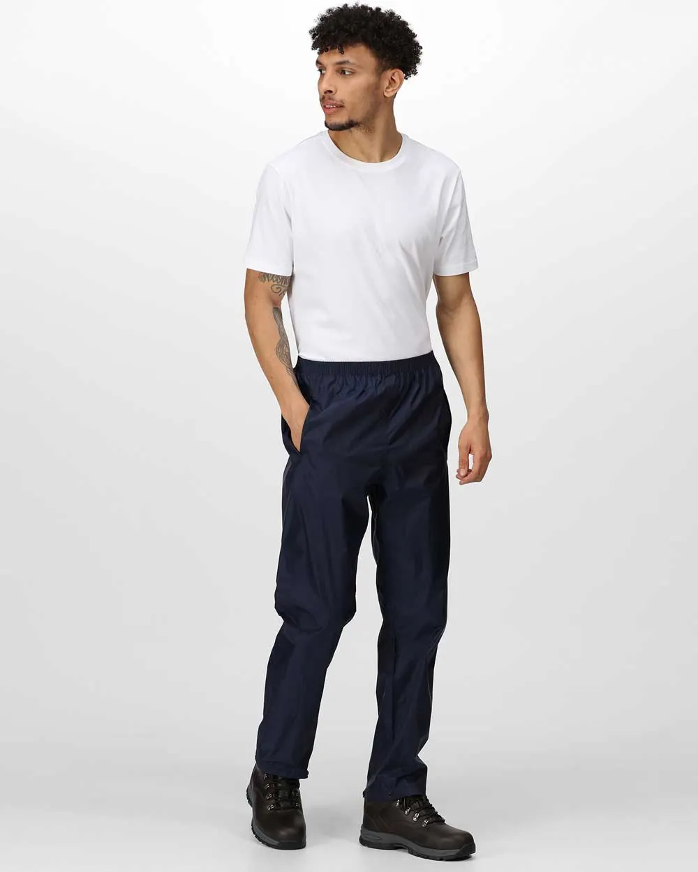 Regatta Pro Packaway Breathable Overtrousers Waterproof Overtrousers Men