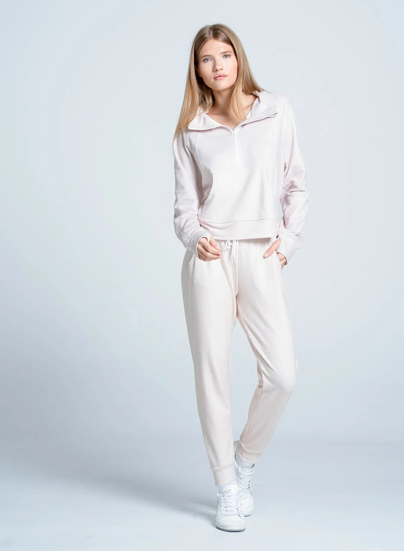 Confidence Starts Here Power Every Step Renew Heather 1/4 Zip Long Sleeve