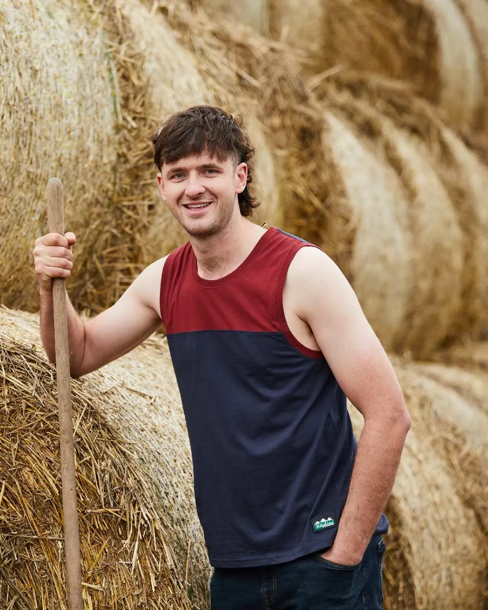Ridgeline Backslider Singlet Top Cotton Farming Shirts