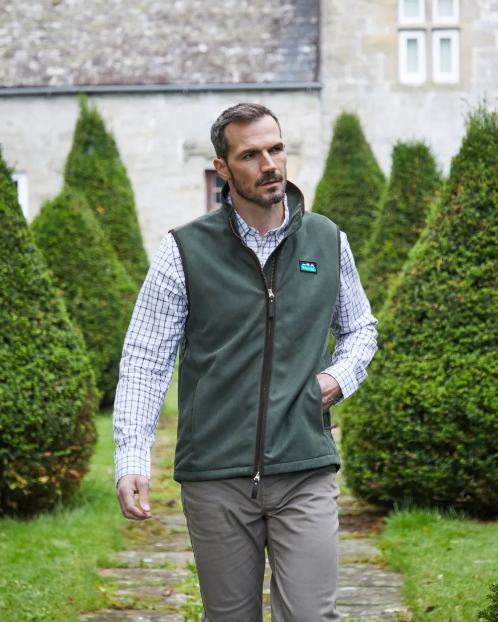 Ridgeline Mens Monarch Gilet Tattersall Dress Shirts