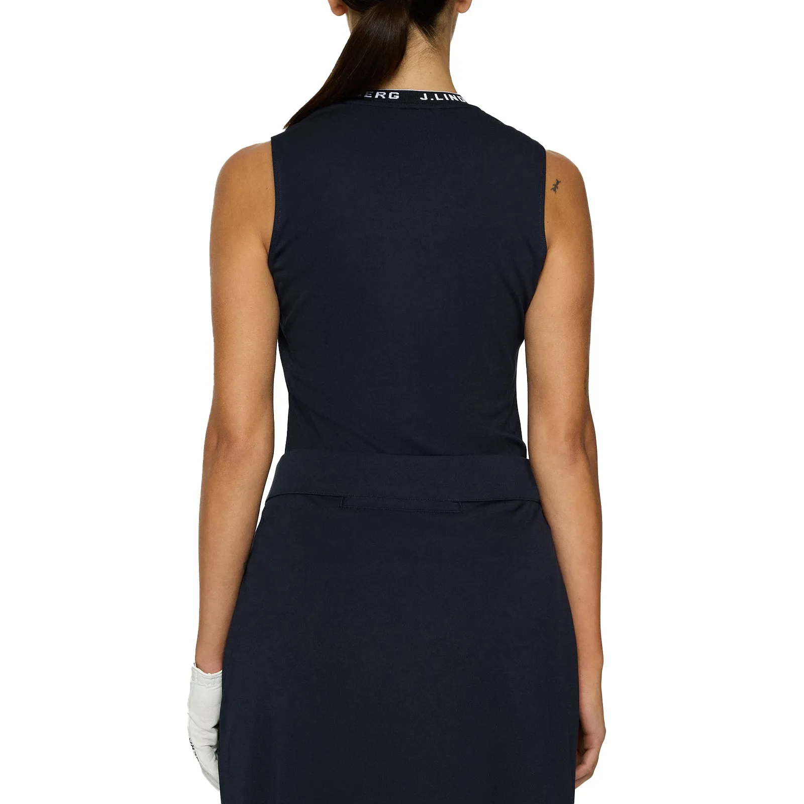 J.Lindeberg Women'S Leya Sleeveless Golf Shirt - Jl Navy Step Out Boldly