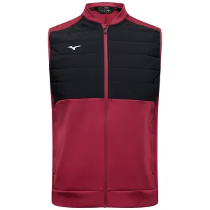 Mizuno Hybrid Bomber Gilet - Burgundy Special Offer