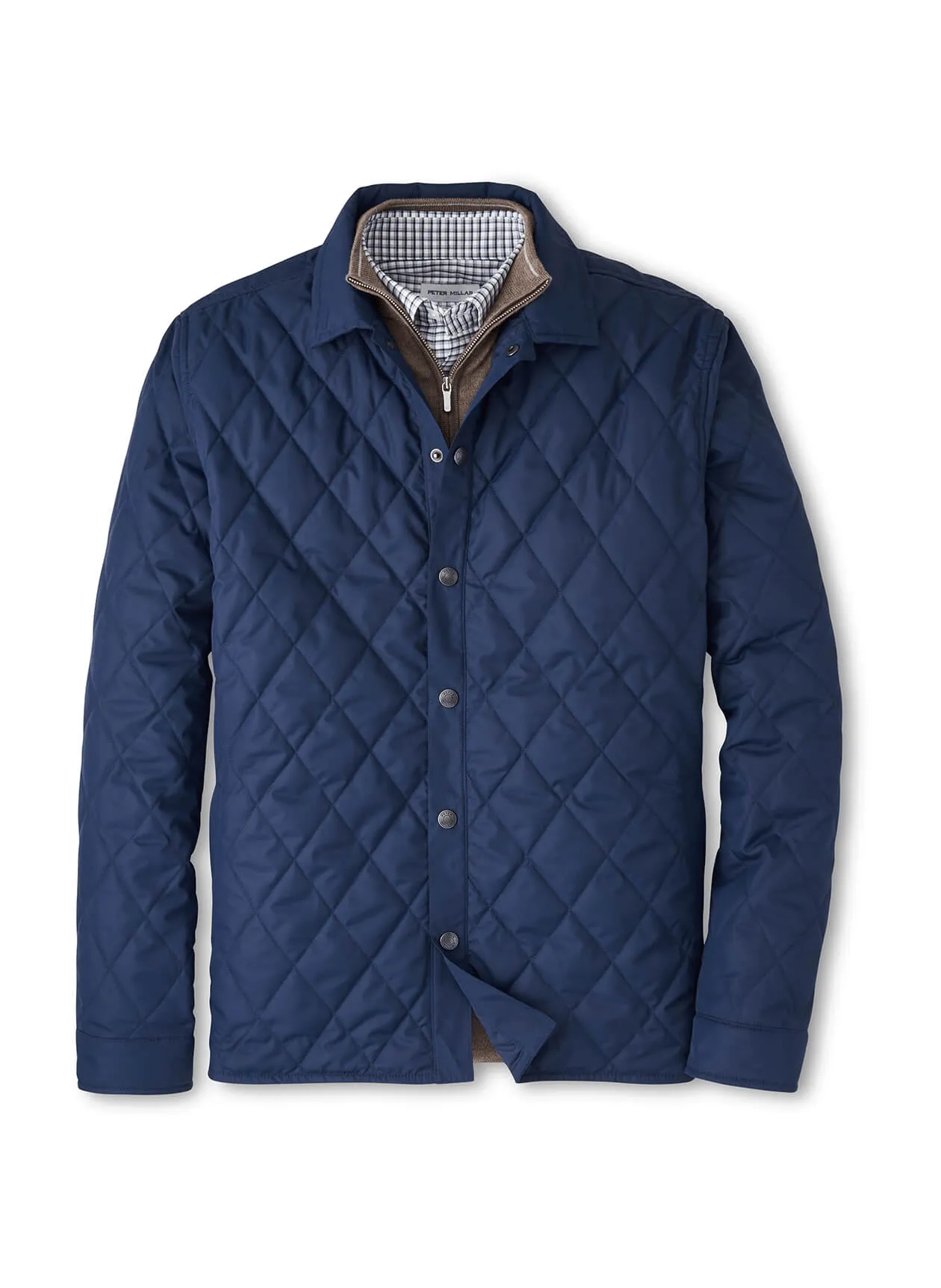 Peter Millar - Men'S Brighton Shirt Jacket - Navy Move Beyond Ordinary Back To School Sale