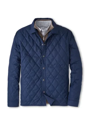 Peter Millar - Men'S Brighton Shirt Jacket - Navy Move Beyond Ordinary Back To School Sale