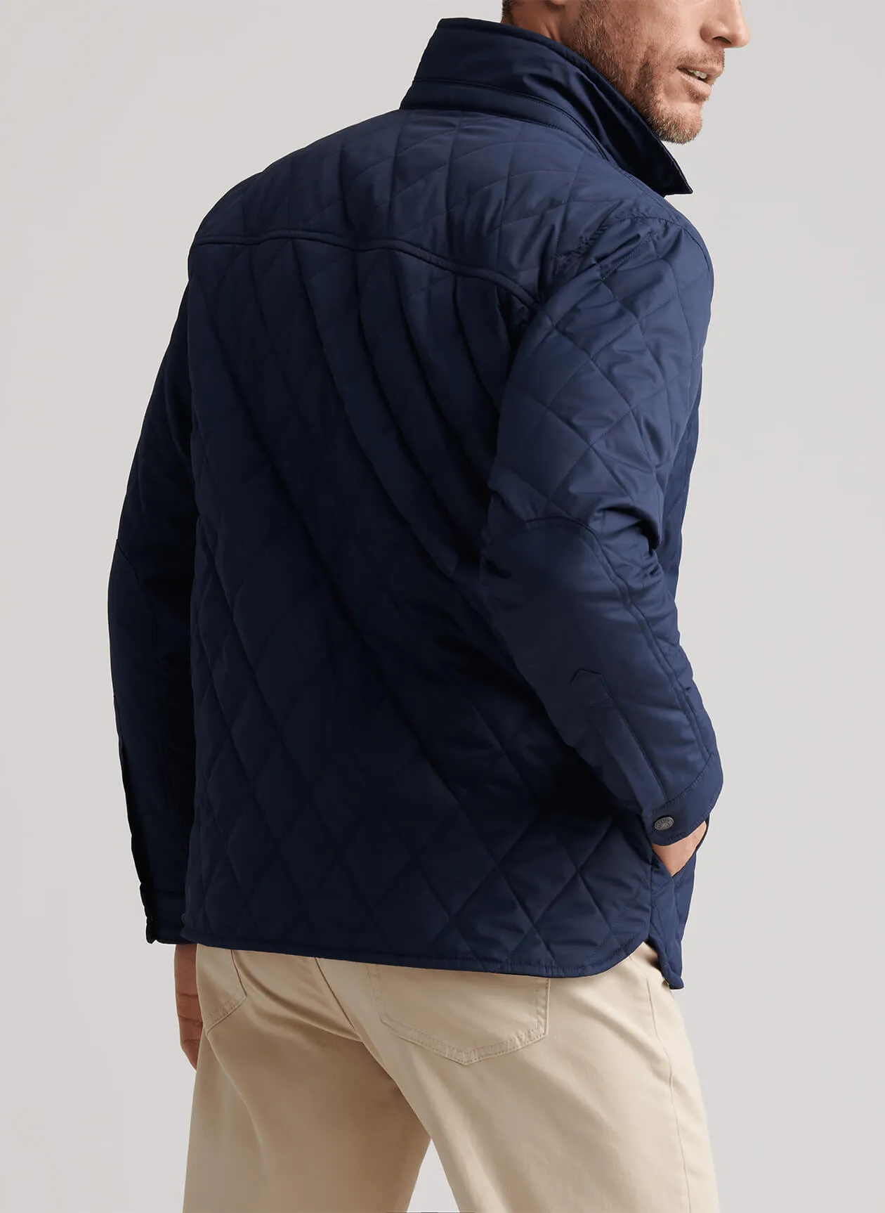 Unapologetically You Command Attention Peter Millar - Men'S Brighton Shirt Jacket - Navy