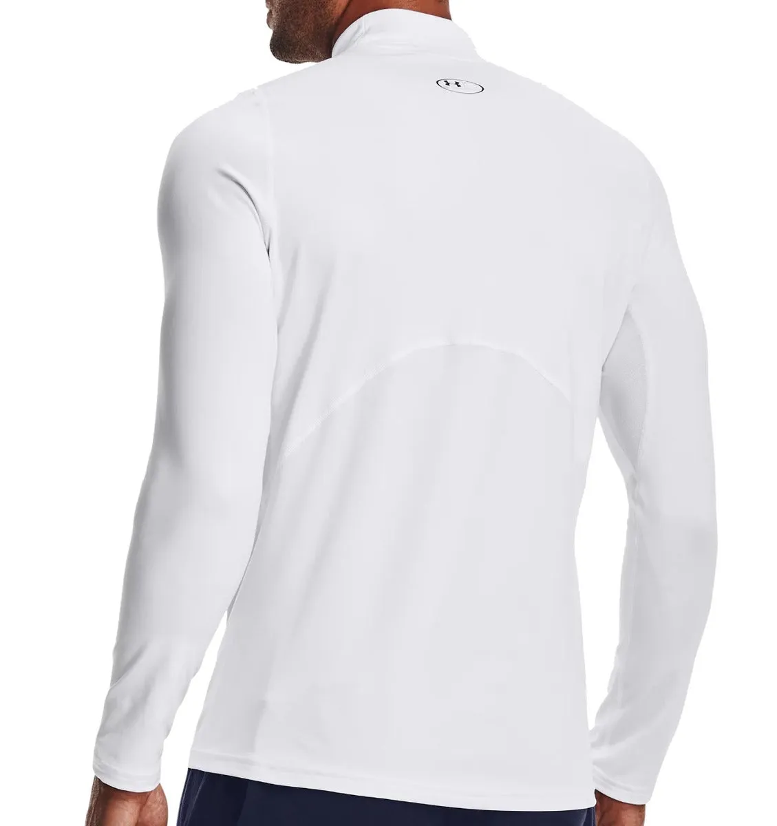 Under Armour Coldgear Armour Fitted Mock - White/Black Autumn Sale