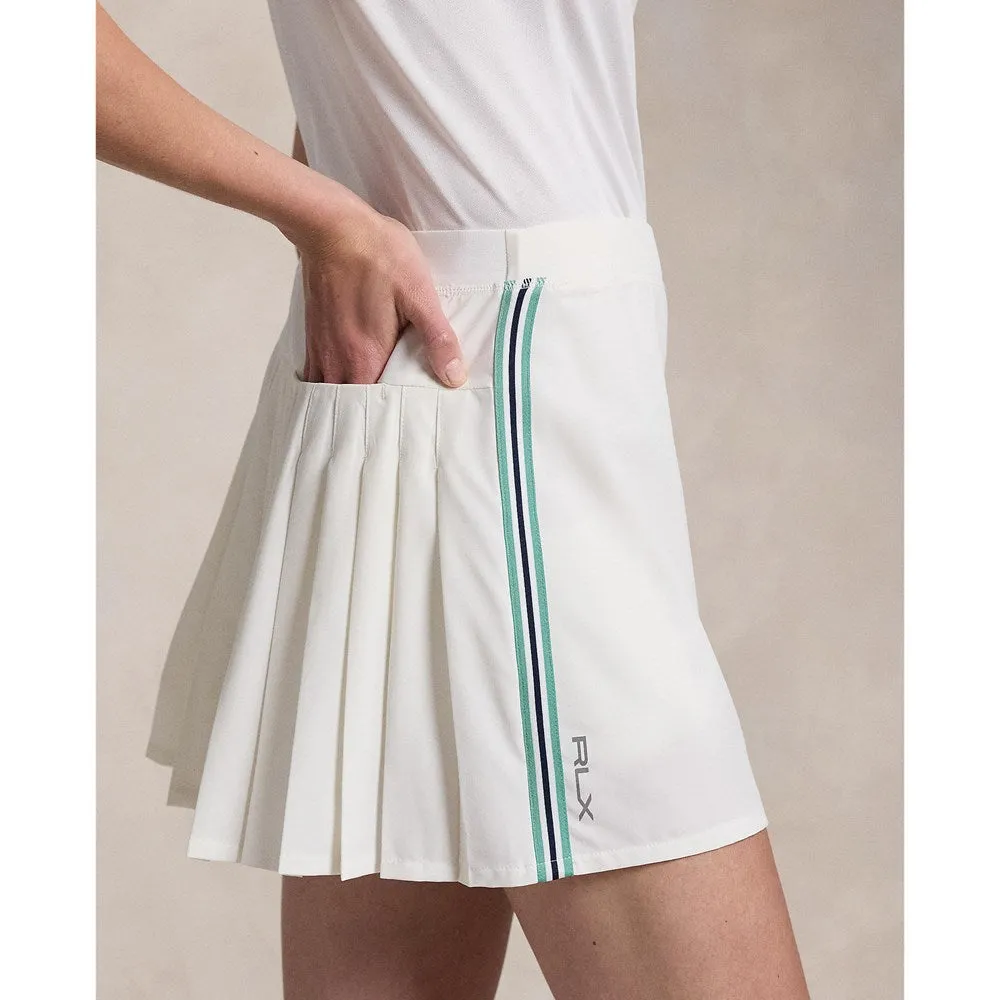 Rlx Ralph Lauren Women'S 15" Performance Back-Pleated Skort - Ceramic White Cyber Monday Sale
