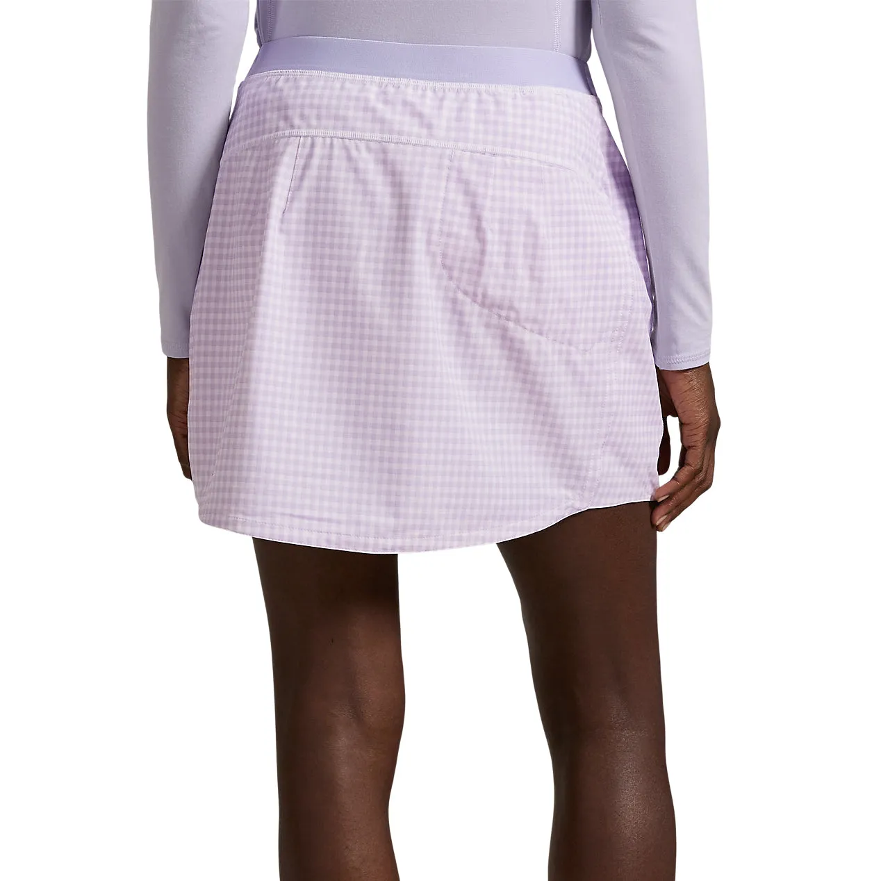 Rlx Ralph Lauren Women'S 17" Printed Aim Skort - Mini Gingham Purple Engineered for Speed Back To School Sale