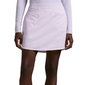 Labor Day Sale Rlx Ralph Lauren Women'S 17" Printed Aim Skort - Mini Gingham Purple
