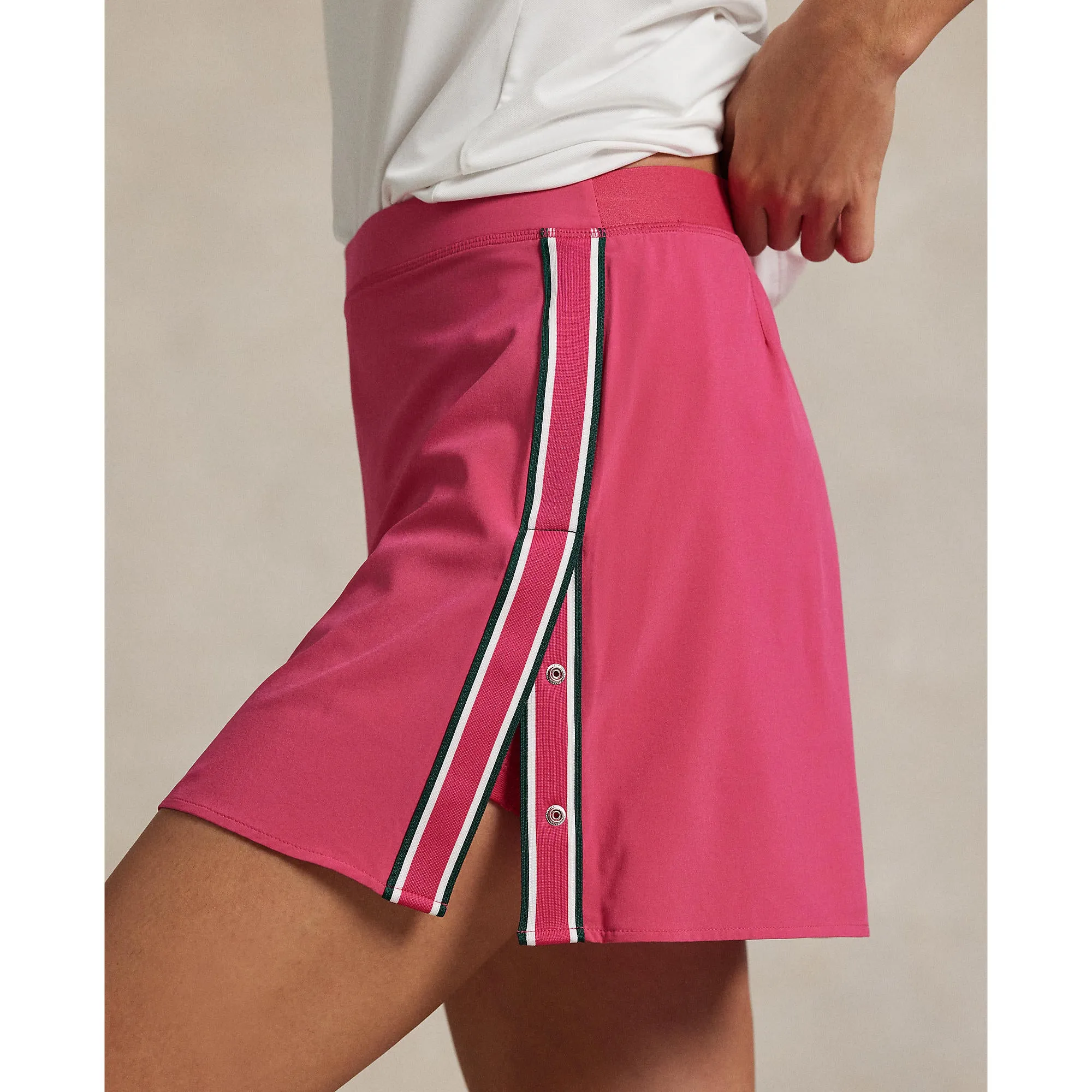 Rlx Ralph Lauren Women'S 4-Way Stretch A-Line Golf Skort - Currant/Ceramic White/Hunter Green Keep Going Strong Deal Of The Century