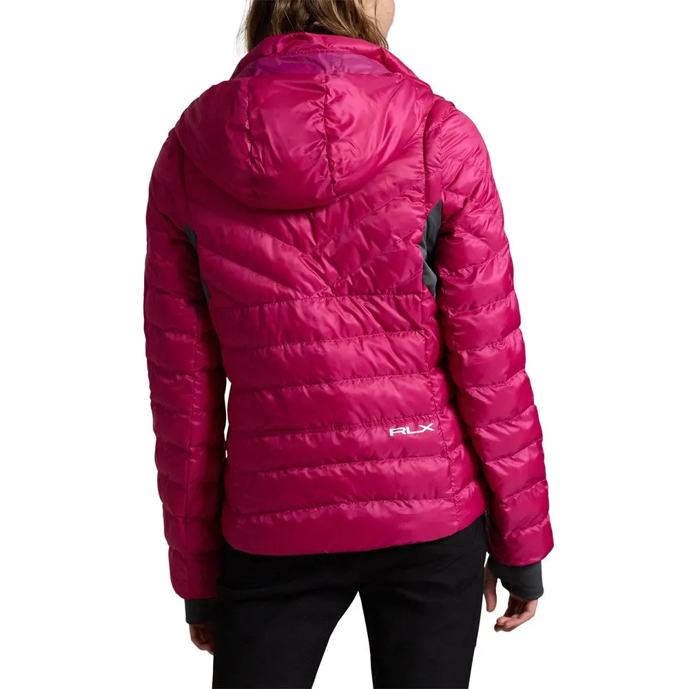 Step Out Boldly Rlx Ralph Lauren Women'S Basedown Quilted Full-Zip Jacket - Fuchsia Berry