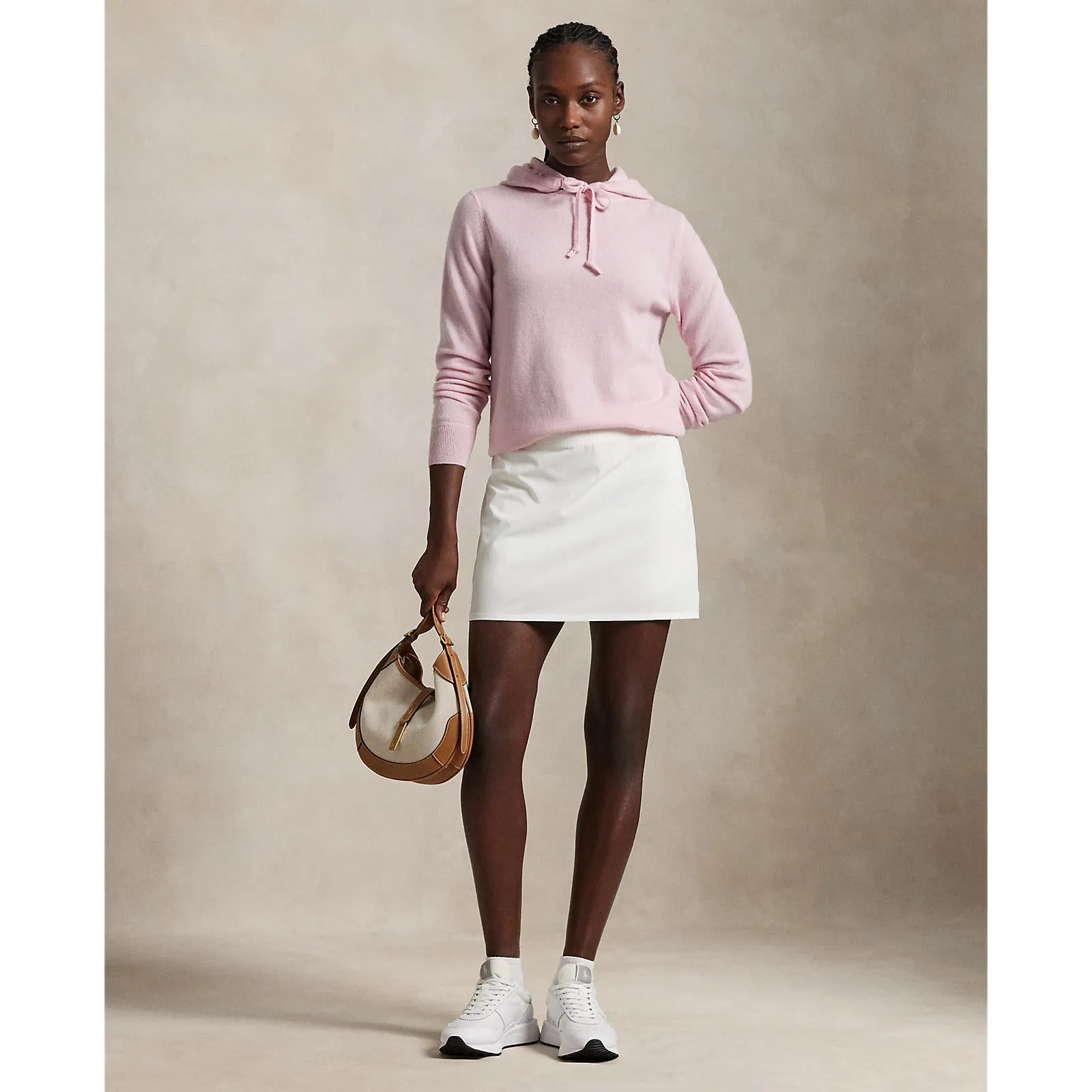 Rlx Ralph Lauren Women'S Cashmere Hoodie - Garden Pink Built to Perform