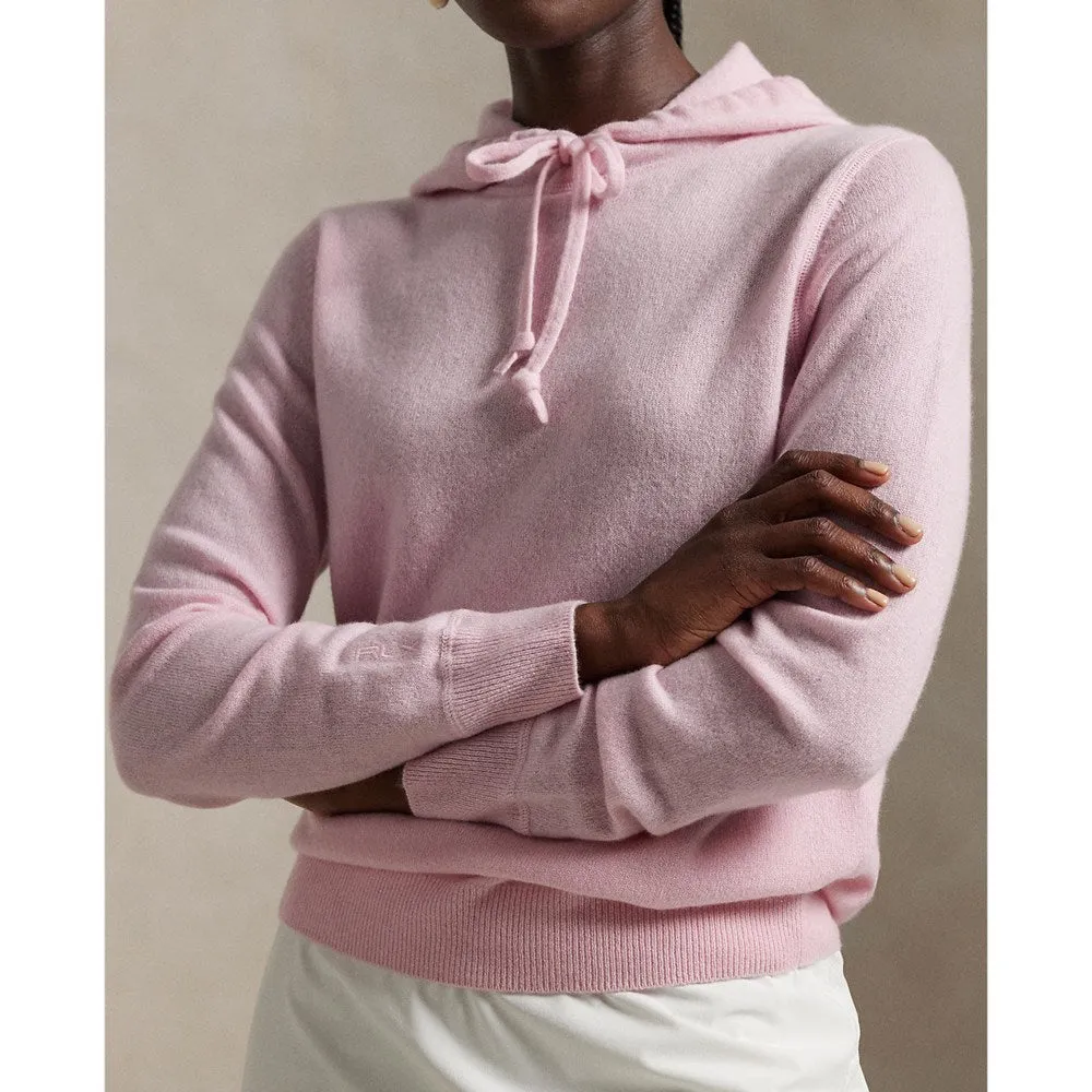 Rlx Ralph Lauren Women'S Cashmere Hoodie - Garden Pink Game-Changer Footwear