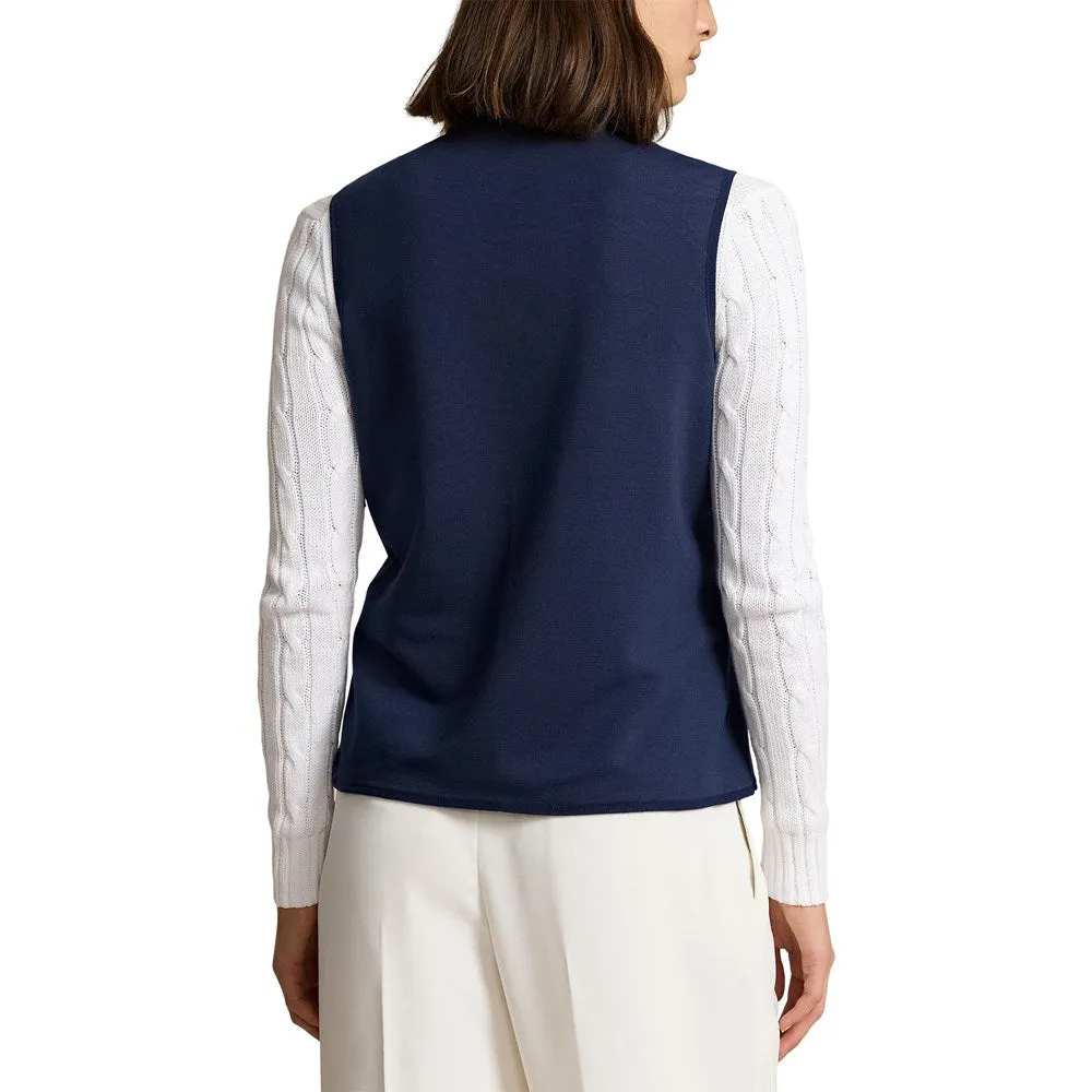 Rlx Ralph Lauren Women'S Cool Wool Hybrid Performance Vest - Refined Navy Deal Of The Century Big Savings