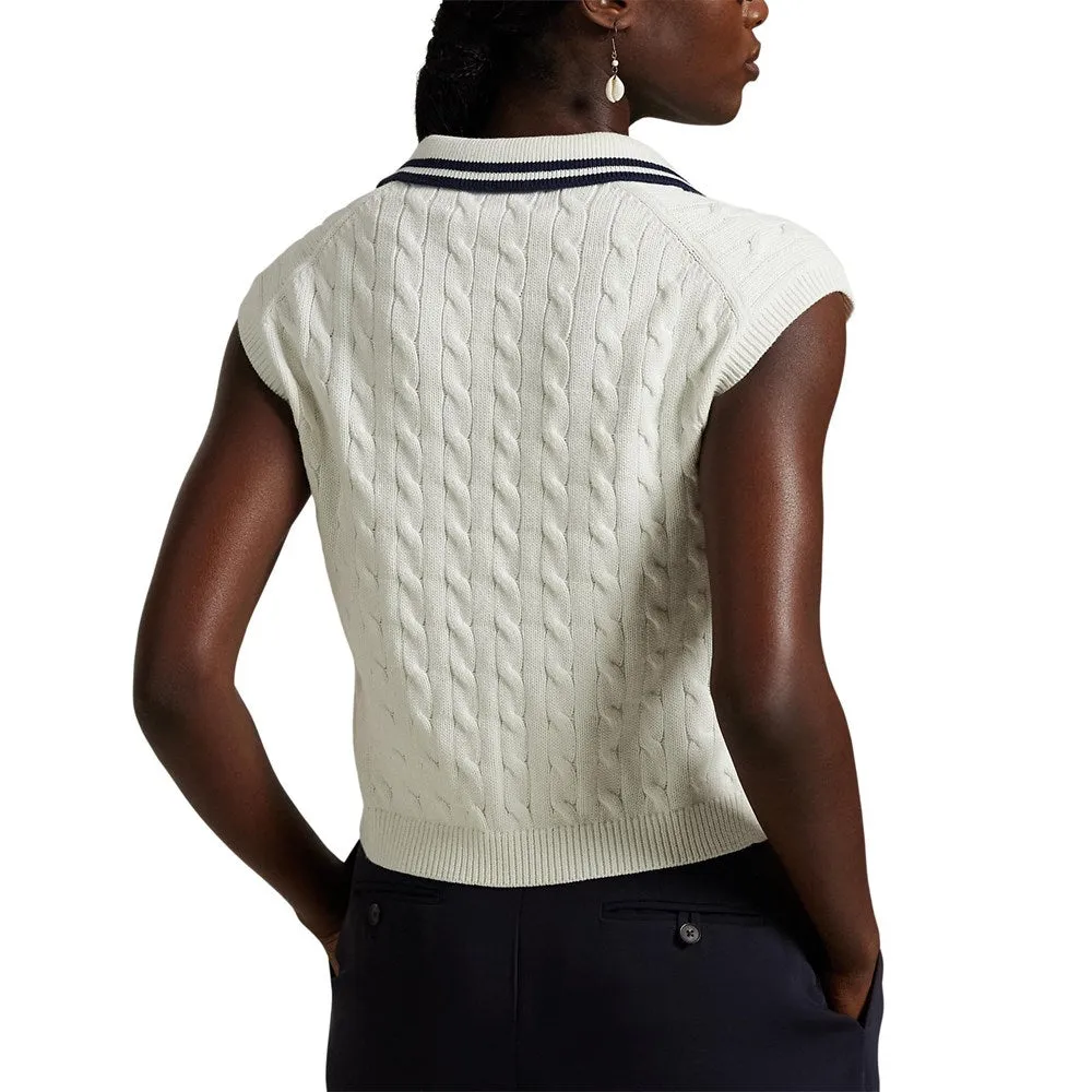 Rlx Ralph Lauren Women'S Coolmax Wool Sleeveless Pullover - Ceramic White Dress from the Feet Up Deal Of The Century