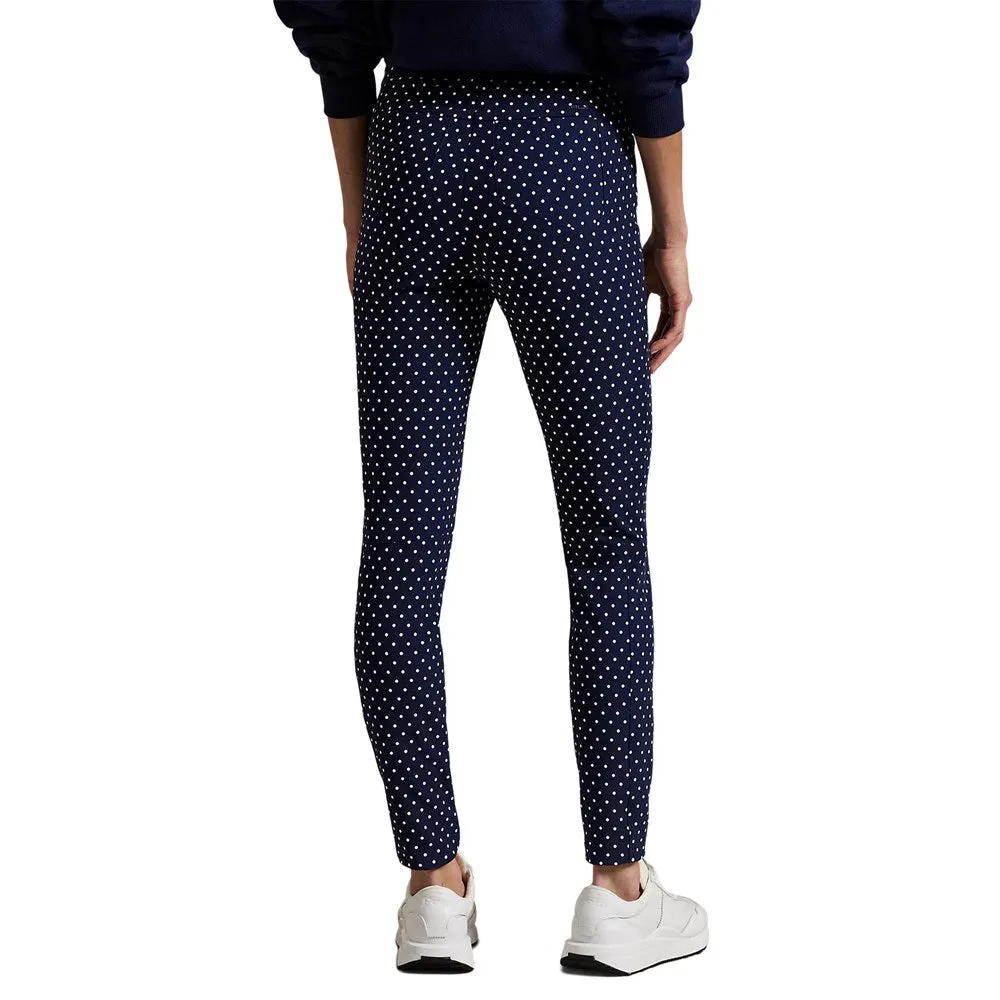 Fearlessly You Rlx Ralph Lauren Women'S Eagle Stretch Twill Golf Pants - Navy Polka Dot
