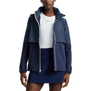 Chase What Moves You Rlx Ralph Lauren Women'S Hybrid Overlay-Hood Jacket - French Navy/Diamond Print