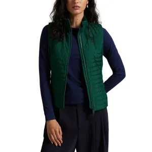 Rlx Ralph Lauren Women'S Hybrid Performance Quilted Vest - Hunter Green Great Value