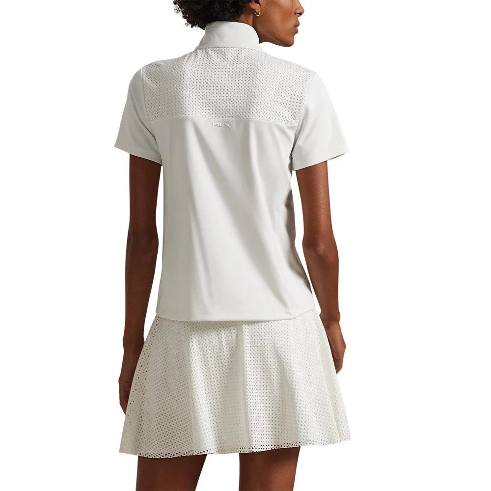 Economical Loud Looks, Smooth Moves Rlx Ralph Lauren Women'S Paneled 1/4 Zip Golf Shirt - Ceramic White
