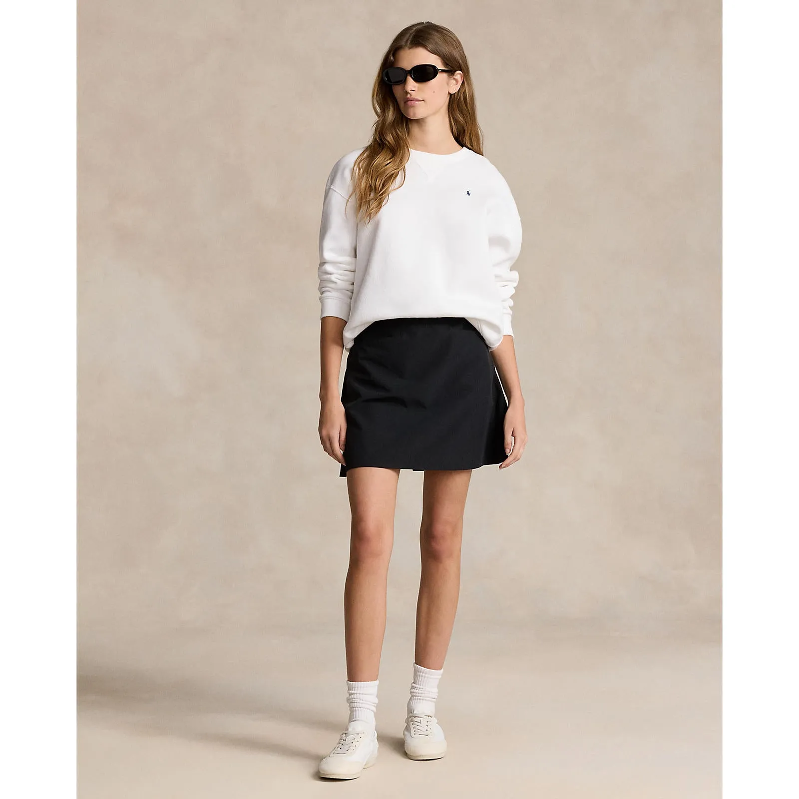 Rlx Ralph Lauren Women'S Performance 17" Pleated Aim Skort - Black Exclusive Deal
