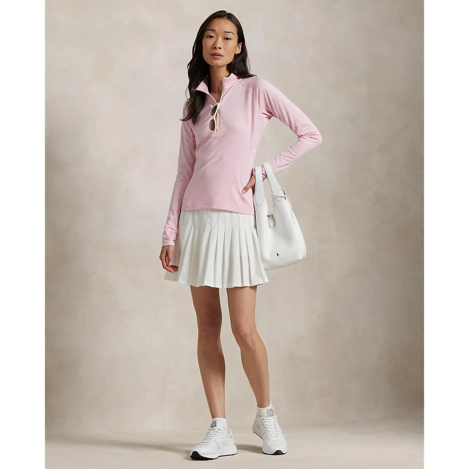 Rlx Ralph Lauren Women'S Performance Quarter-Zip Golf Pullover -Garden Pink Made to Turn Heads All Saints' Day Sale