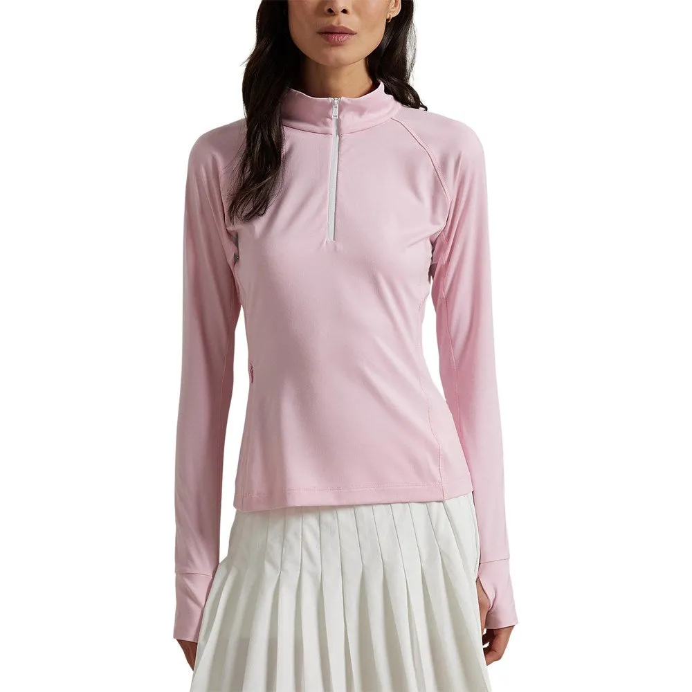 Built for the Bold Rlx Ralph Lauren Women'S Performance Quarter-Zip Golf Pullover -Garden Pink