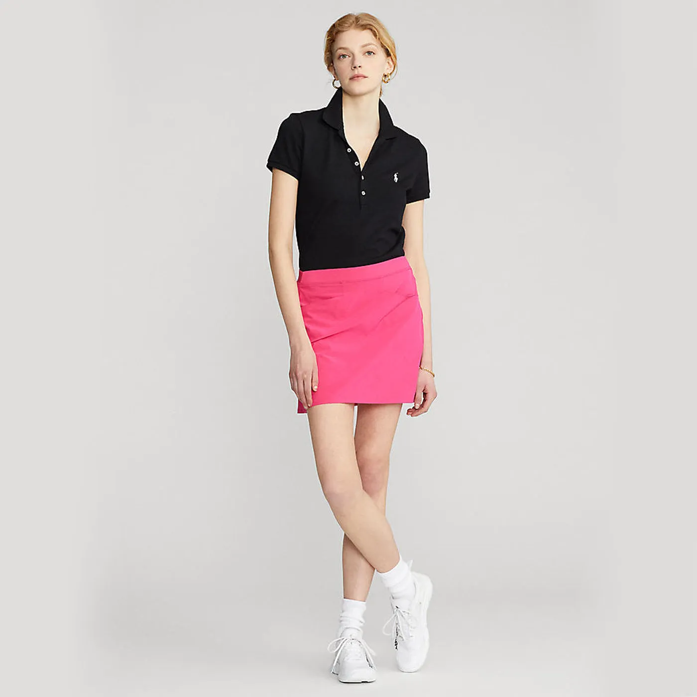 Rlx Ralph Lauren Women'S Pleated Aim Skort 17" - Bright Pink Thanksgiving Day Sale