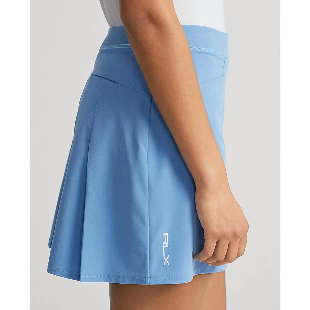 Easter Sale Rlx Ralph Lauren Women'S Pleated Aim Skort 17" - Hatteras Blue