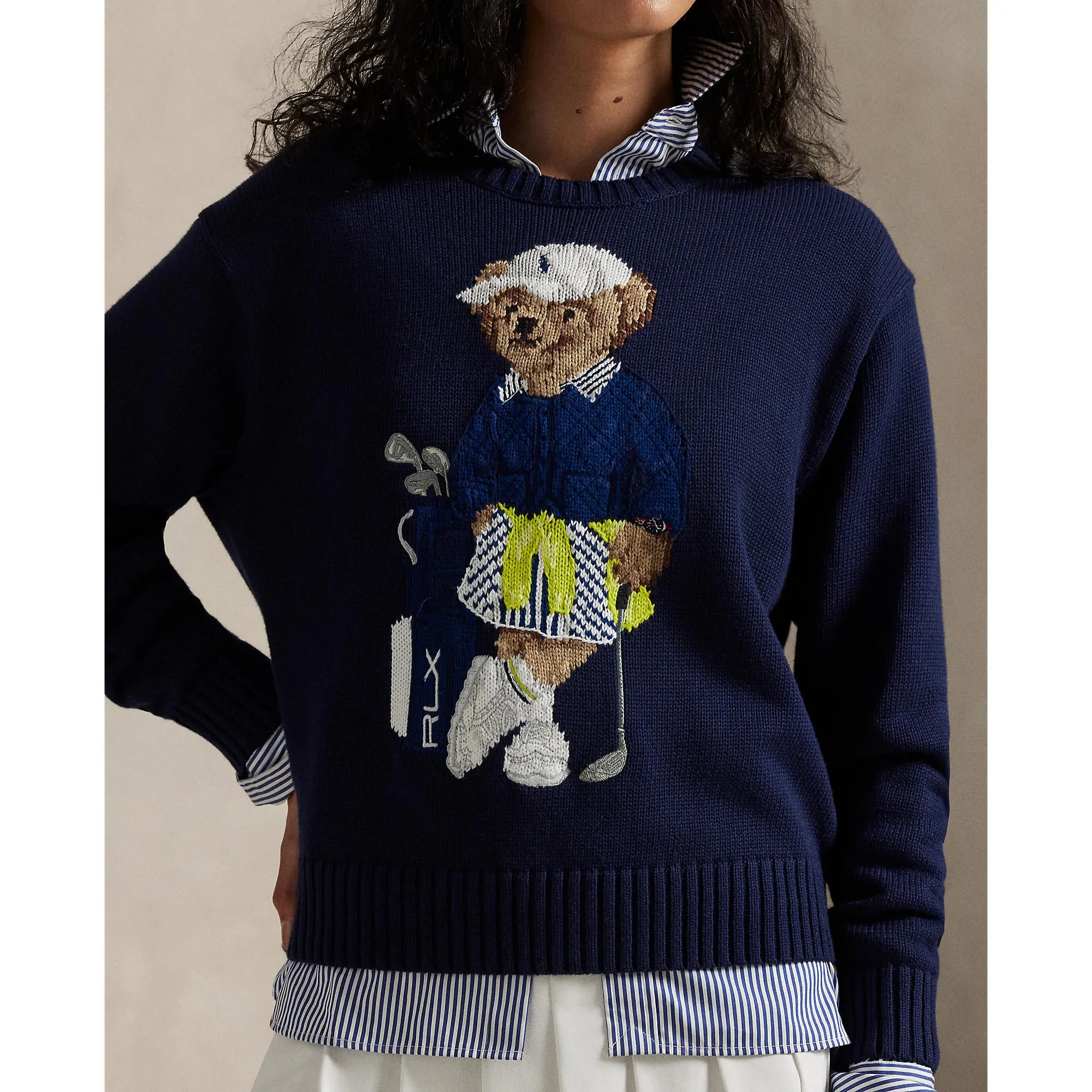 Rlx Ralph Lauren Women'S Polo Bear Knit - Refined Navy Holiday Sale Budget Friendly
