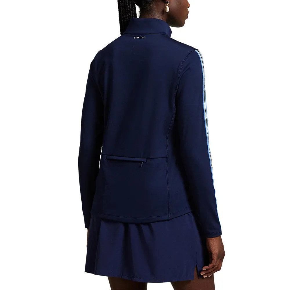 Rlx Ralph Lauren Women'S Power Stretch Full Zip Jacket -Refined Navy/Summer Blue Sweetest Day Sale