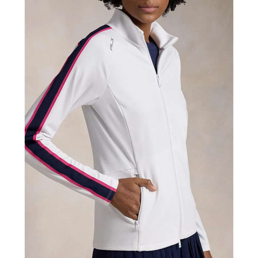 Rlx Ralph Lauren Women'S Power Stretch Mockneck Zip Jacket - Ceramic White Multi Power Every Step Father's Day Sale