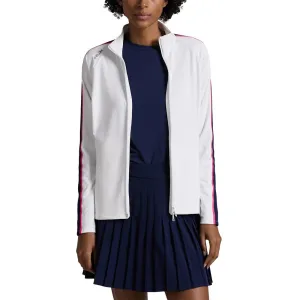 Rlx Ralph Lauren Women'S Power Stretch Mockneck Zip Jacket - Ceramic White Multi Stay in Motion Steal