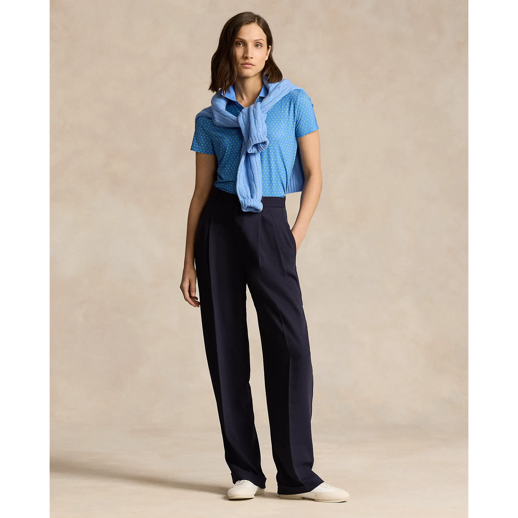Define Your Own Way Rlx Ralph Lauren Women'S Printed Airflow Golf Polo Shirt - Mini Floral Deco