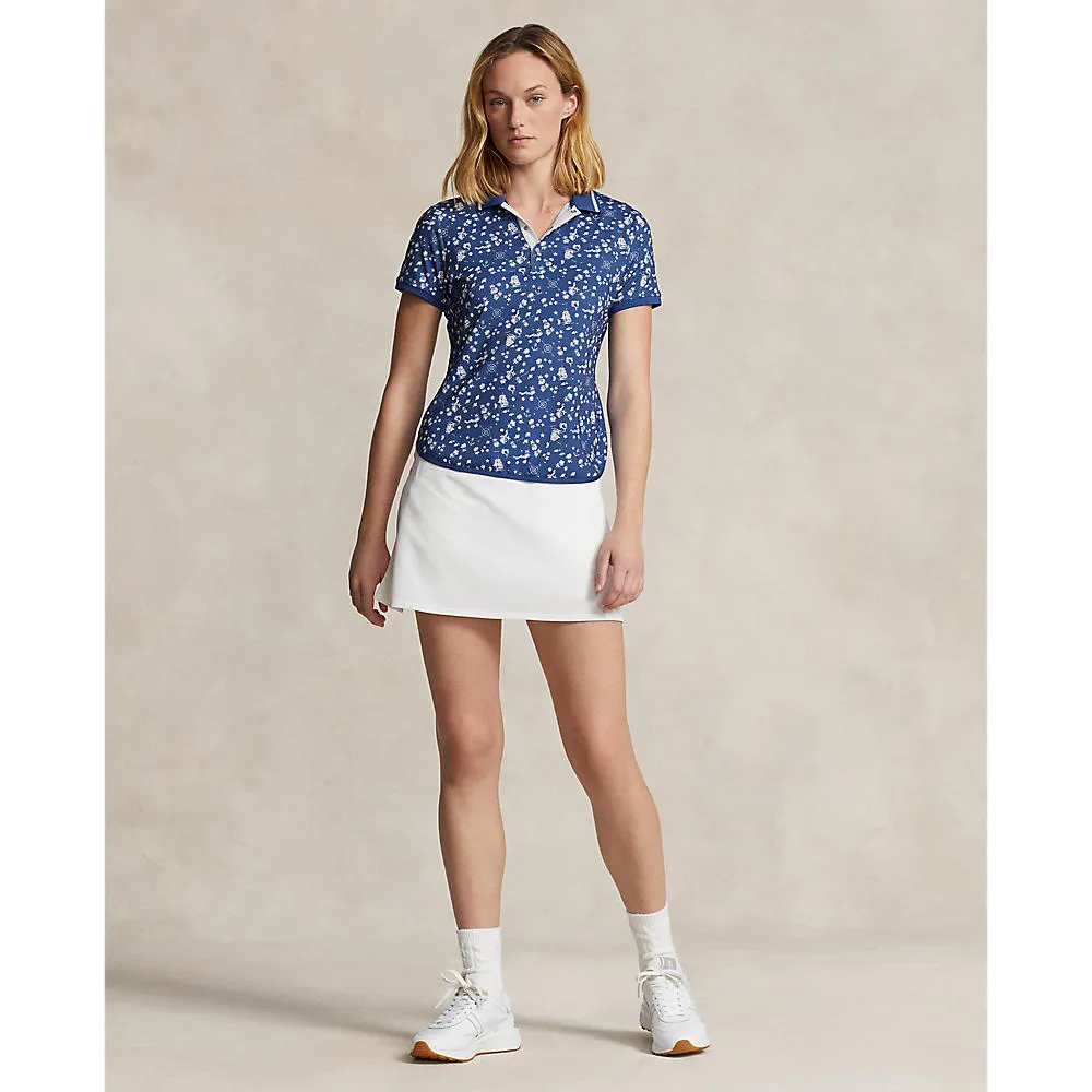 Rlx Ralph Lauren Women'S Printed Airflow Golf Polo Shirt - Nautical Cnv/Beach Royal Power Every Step