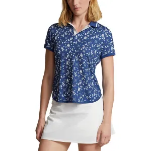 New Year's Eve Sale Rlx Ralph Lauren Women'S Printed Airflow Golf Polo Shirt - Nautical Cnv/Beach Royal