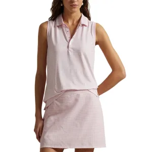 Own the Streets Fuel Your Fire Rlx Ralph Lauren Women'S Printed Airflow Sleeveless Polo - Garden Pink