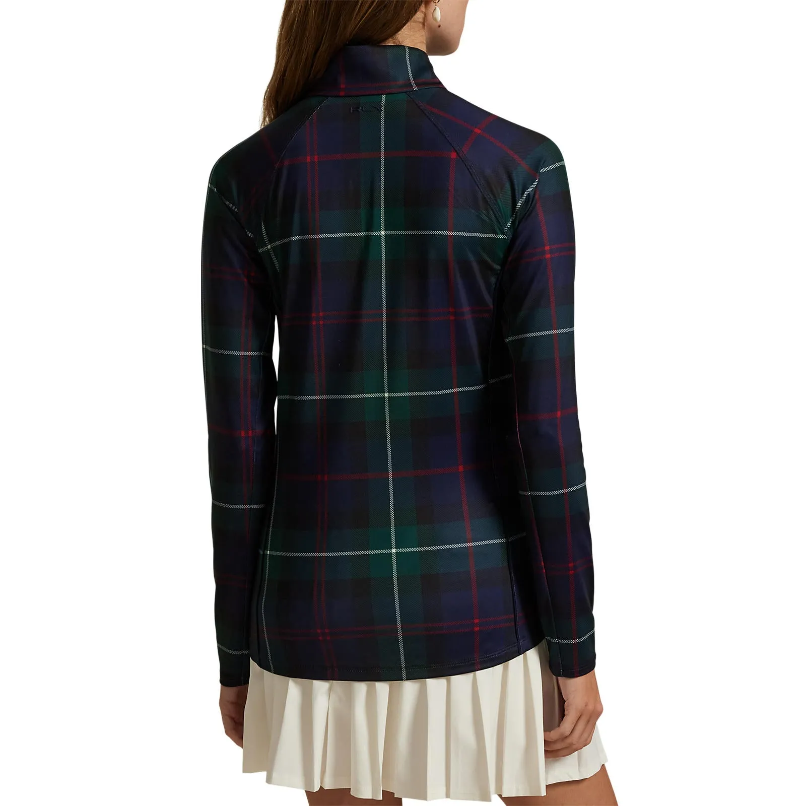Rlx Ralph Lauren Women'S Printed Stretch Jersey Quarter-Zip Pullover - Tartan Valentine's Day Sale
