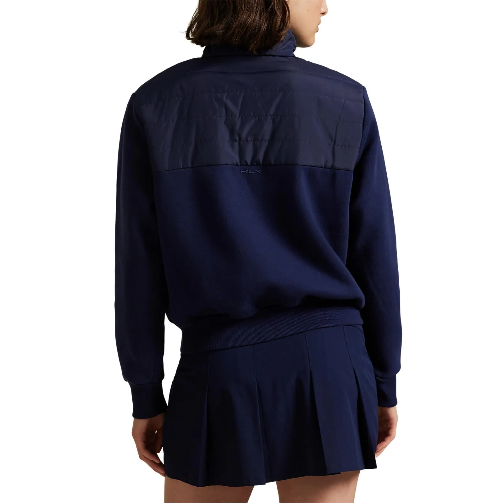 Rlx Ralph Lauren Women'S Quilted Fleece Half Zip - Refined Navy Deal Of The Century Unleash Your Power