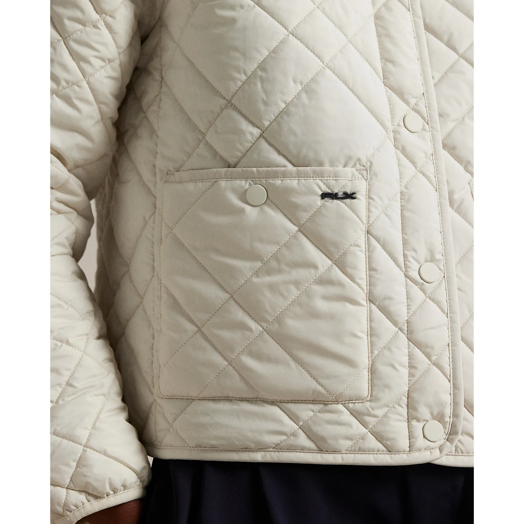 Rlx Ralph Lauren Women'S Quilted Jacket - Cream Multi Power Every Step