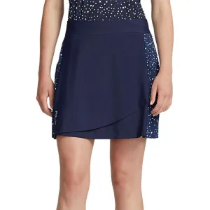 Dress from the Feet Up Walk Loud Rlx Ralph Lauren Women'S Side Pleated Aim Skort 17" - French Navy Summer Night Stars