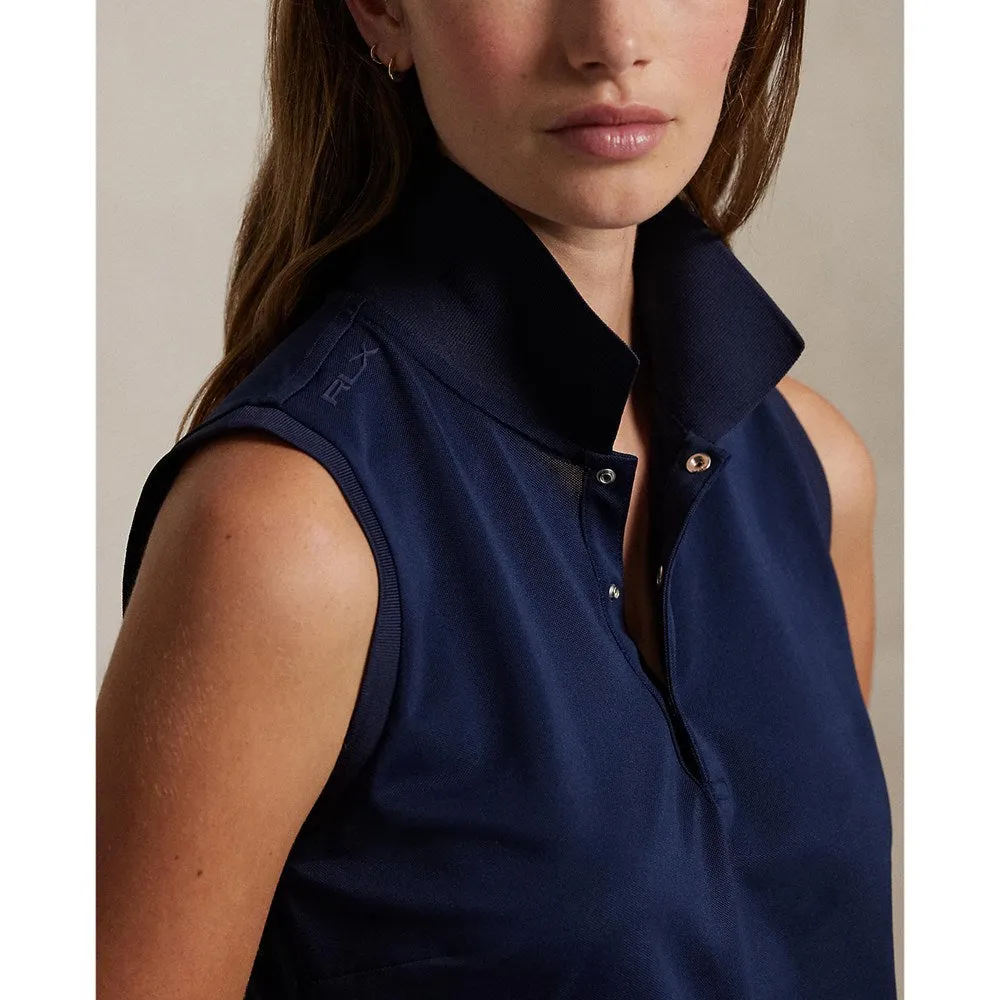 Labor Day Sale Rlx Ralph Lauren Women'S Sleeveless Tour Performance Polo Shirt - Navy