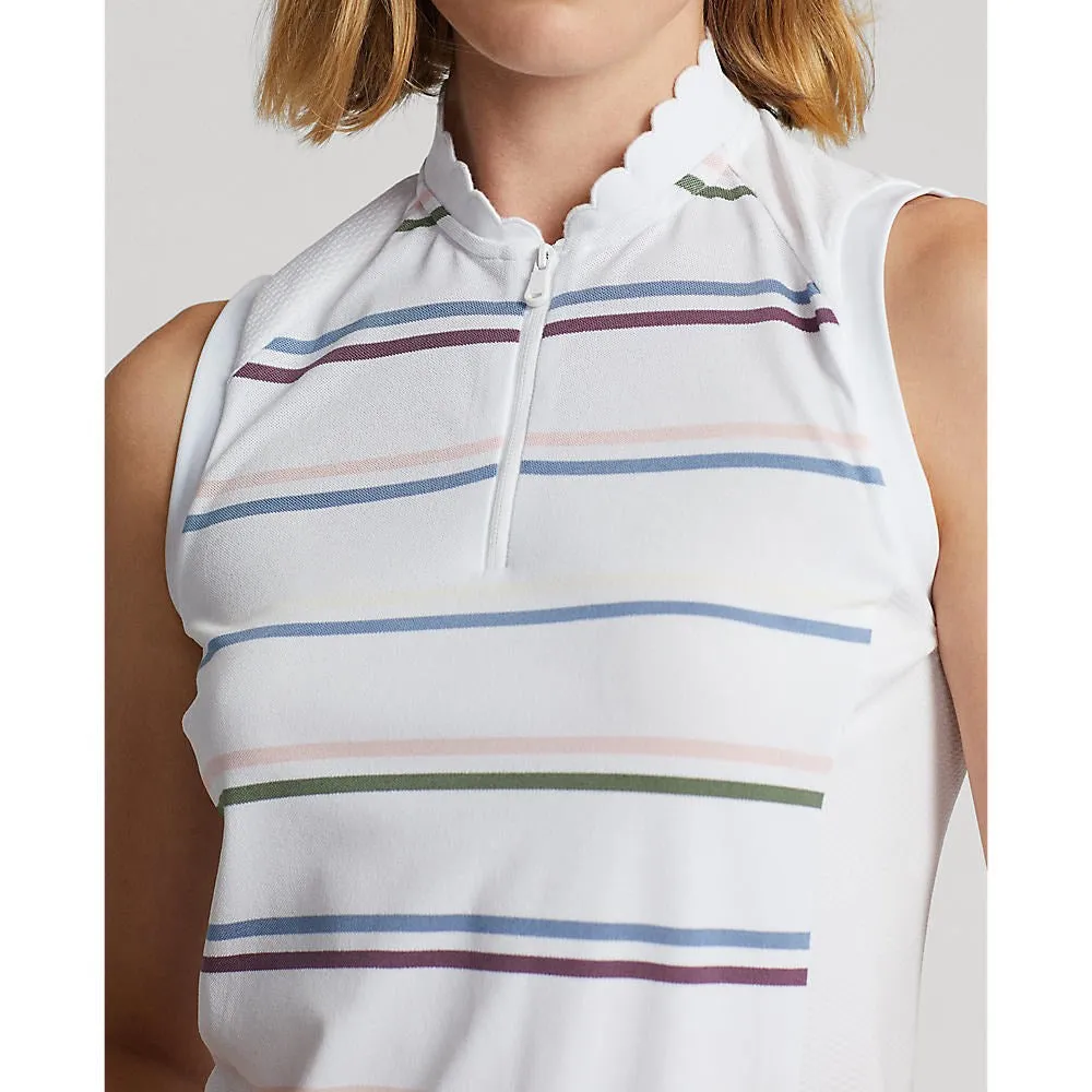 Footwear for the Fearless Step into the Beat Rlx Ralph Lauren Women'S Sleeveless Zip Golf Shirt - Pure White Multi