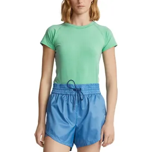 Rlx Ralph Lauren Women'S Stretch Crew Tee - Resort Green Heather Born to Stand Out